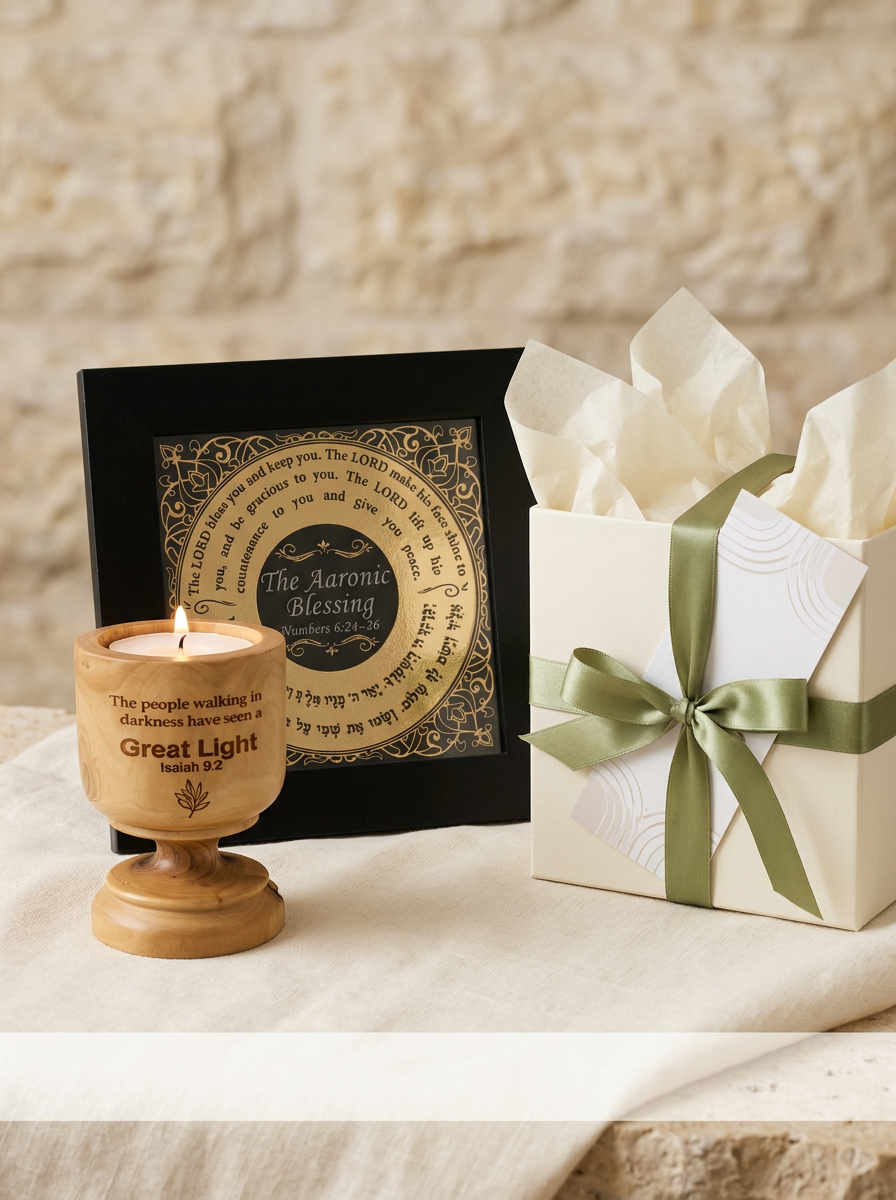 The same Scripture gift customized with ministry logo, selected Scripture, campaign message and custom packaging