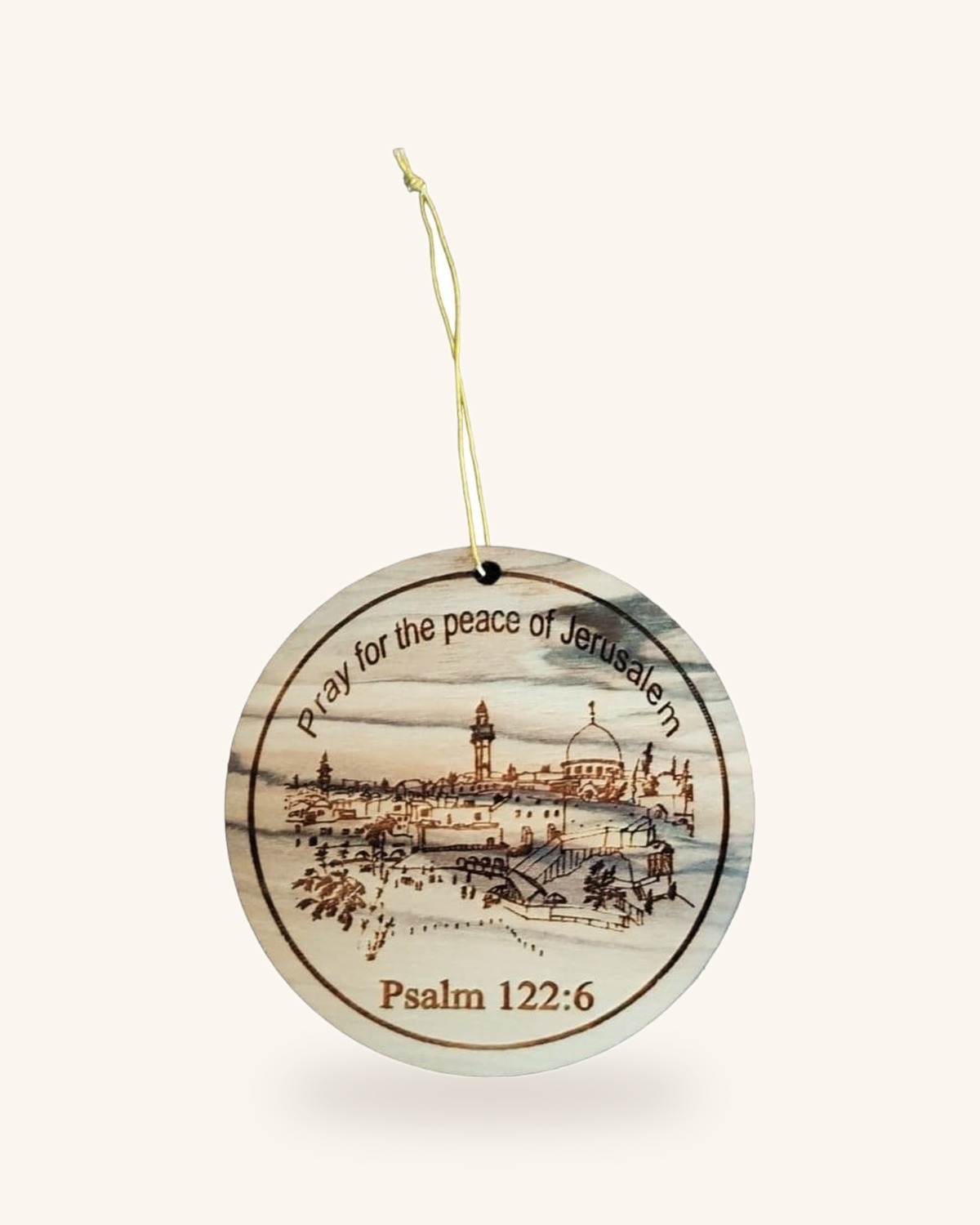 Jerusalem Olivewood Ornament